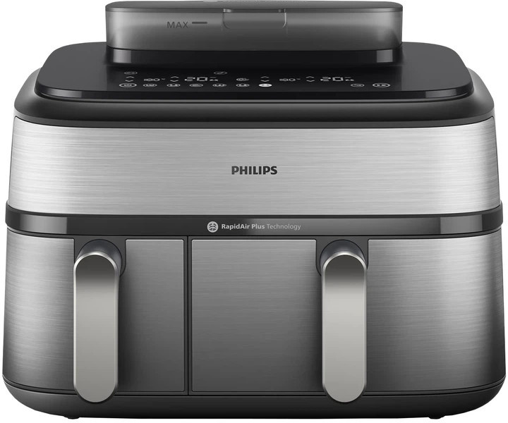 Мультипечь Philips Dual Basket Airfryer 5000 Series NA555/00 2750 Вт серебристая Киев - изображение 1