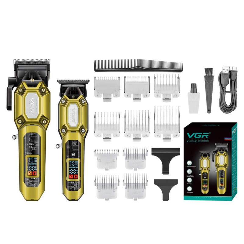 Комплект длят стрижки VGR V-600&900 GOLD золотистый Киев - изображение 1