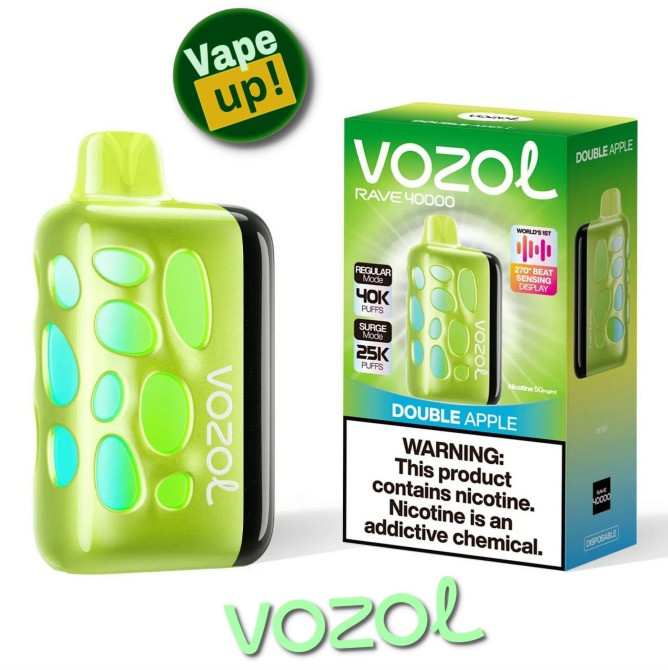 Подвійне яблуко • Сигарета світло-музична Vozol Rave 40000 тяг Київ - зображення 5
