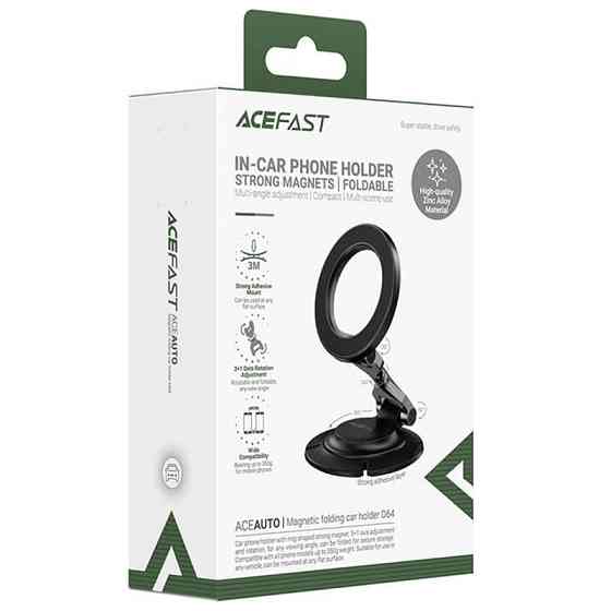 Автодержатель Acefast D64 Magnetic Wireless Херсон