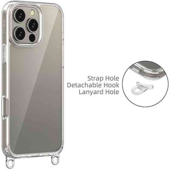 Чехол TPU Transparent with Straps для Apple iPhone 13 Pro Max (6.7") Херсон
