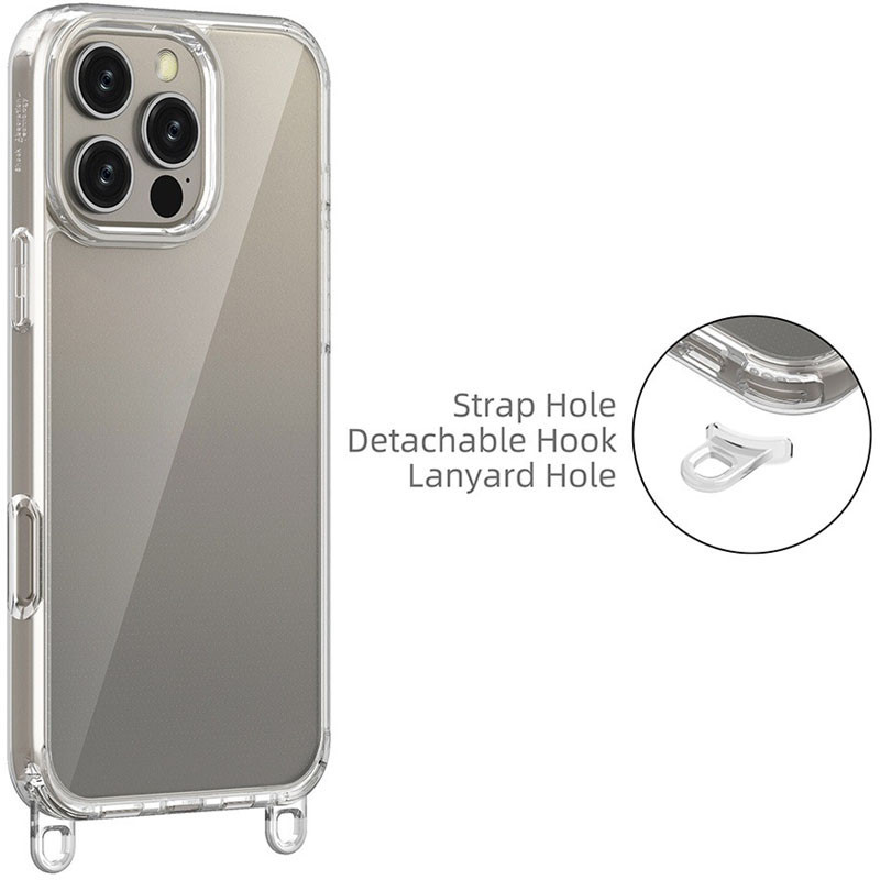 Чехол TPU Transparent with Straps для Apple iPhone 13 Pro Max (6.7") Херсон - зображення 3