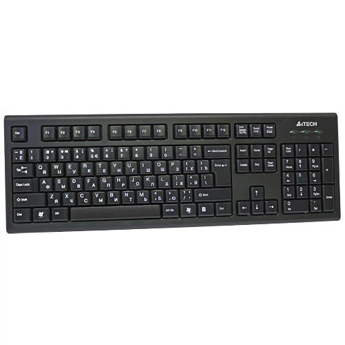 Клавиатура компьютерная проводная A4Tech KR-85PS/2(Black) черная Київ - зображення 1