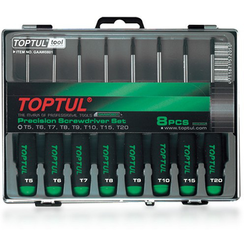 Набор отверток для точных работ TOPTUL (T5-T20) 8ед. GAAW0801 Харків - зображення 1