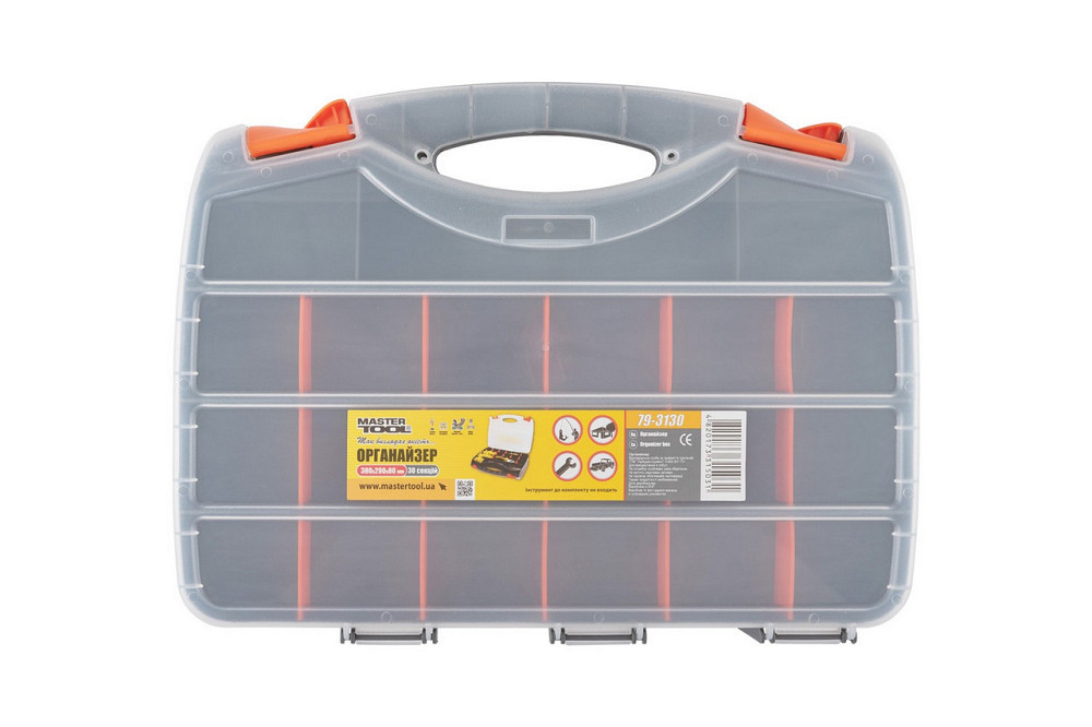 Органайзер двухсторонний MASTERTOOL с ручкой 15" 380х290х80 мм 30 секций 79-3130 Харьков - изображение 1