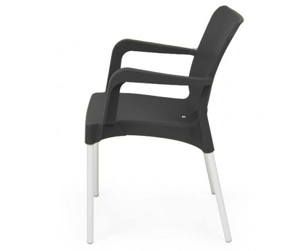 Стілець Флора пластиковий чорний Дніпро - зображення 3