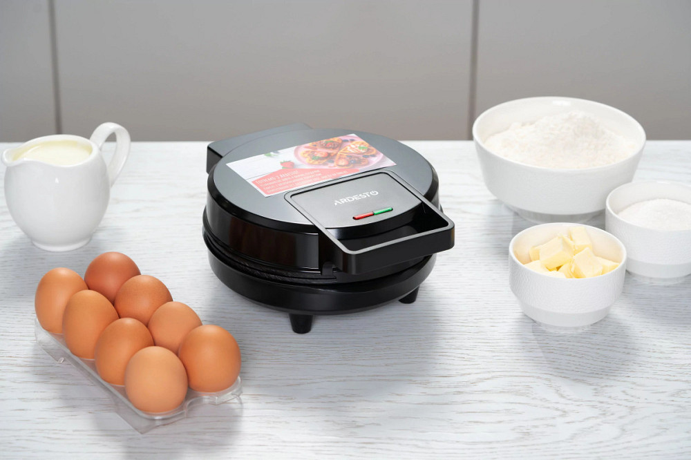 Вафельница Ardesto SM-L100RHEART 1200 Вт черная Киев - изображение 2