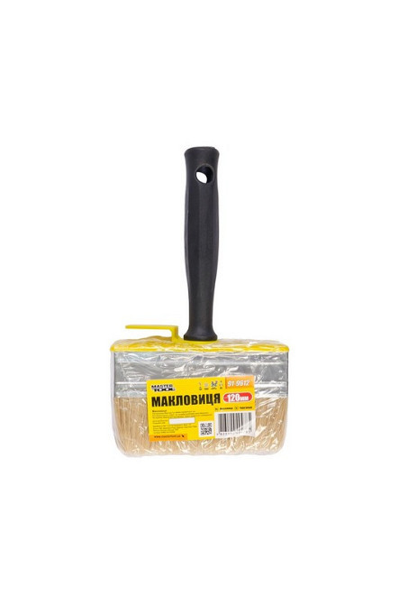 Кисть-макловица MASTERTOOL малярная плоская 120 x 30 x 40 мм, натуральная щетина, пластиковая рукоят Харків - зображення 4