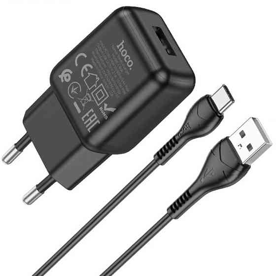 СЗУ Hoco C96A (1USB/2.1A) + кабель USB to Type-C Херсон