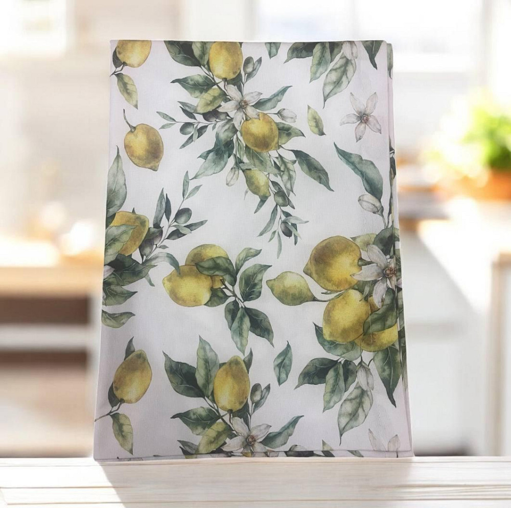 Скатерть водооталкивающая 120х170см Лимон с жасмином Одеса - зображення 6
