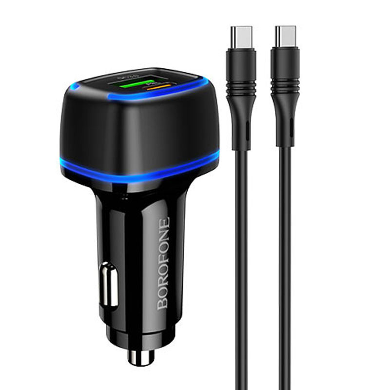 АЗУ Borofone BZ14A Mercury PD20W+QC3.0 3A (1USB-A/1C) + кабель Type-C to Type-C Херсон - изображение 1