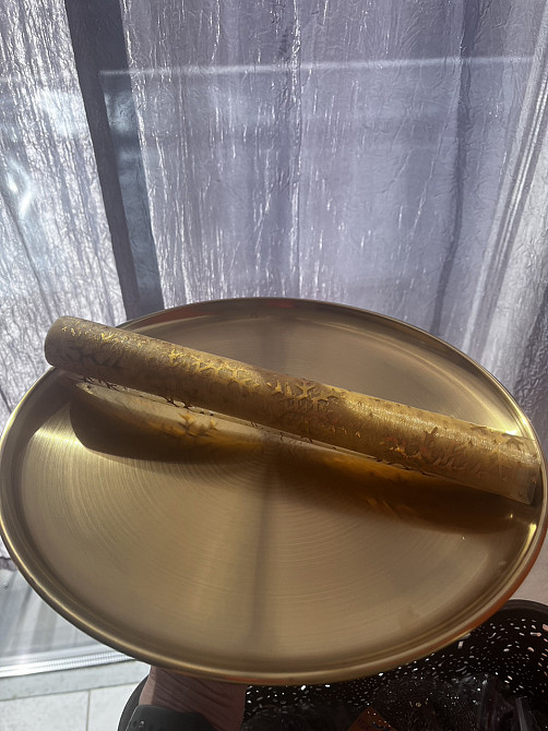 Дорожка сервировочная Leeseph Снежинки Gold 28*275 см Одеса - зображення 7