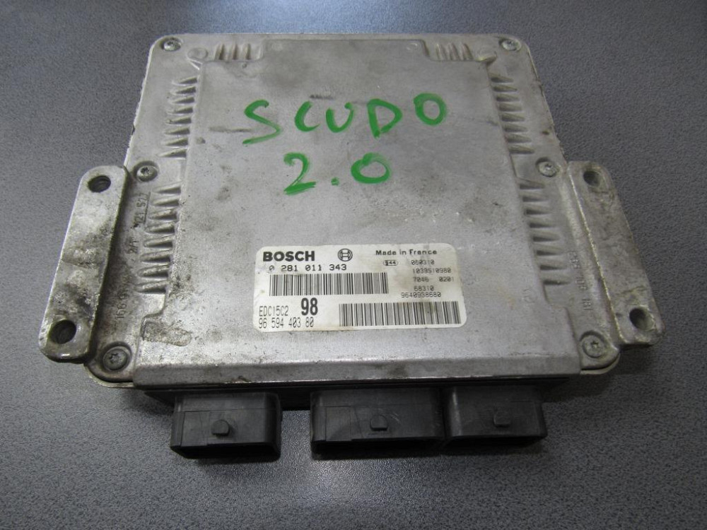 Блок управления двигателем Fiat Scudo 2.0 1996-2006 (0281011343) Ковель - зображення 2