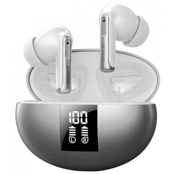 Bluetooth-гарнітура Proove Thunder Buds SE TWS with ANC (APP) Silver (TWTBSE01AP03) (Код товару:4168 Харків - зображення 1