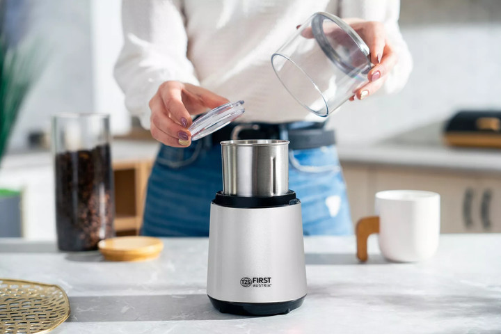 Кофемолка First FA-5486-2-WI 200 Вт серебристая Киев - изображение 2