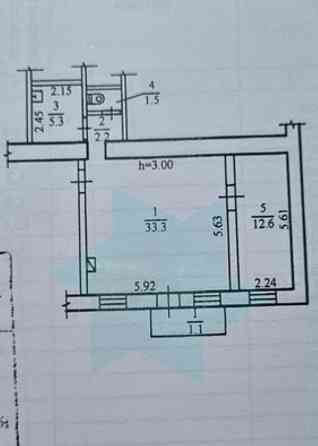 Продам. Офіс. 56 м.кв. 2/2, центр, вул.Старокозацька Днепр