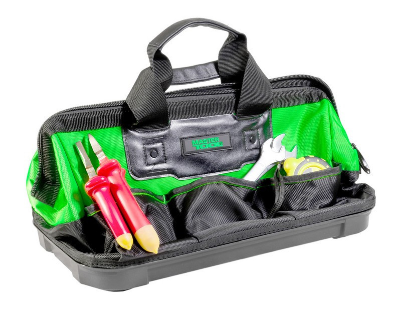 Сумка для инструментов MASTERTOOL 460х250х300 мм 8 карманов пластиковое дно 1680 DEN 79-1918 Харьков - изображение 9