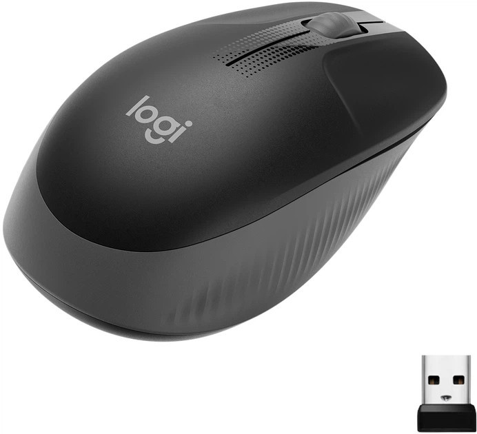 Мышь компьютерная безпроводная Logitech M190 Wireless Charcoal L910-005905 черная Киев - изображение 2