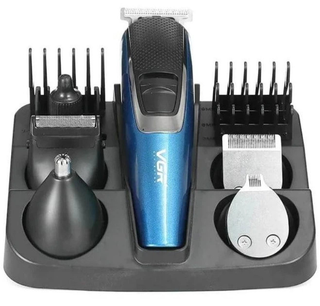 Машинка для стрижки в наборе VGR V-172 10 Вт синяя Київ - зображення 7