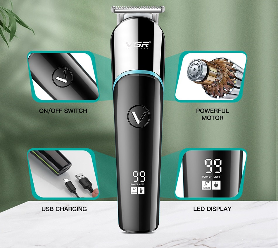 Триммер VGR V-291 GREEN 5 Вт зеленый Киев - изображение 4