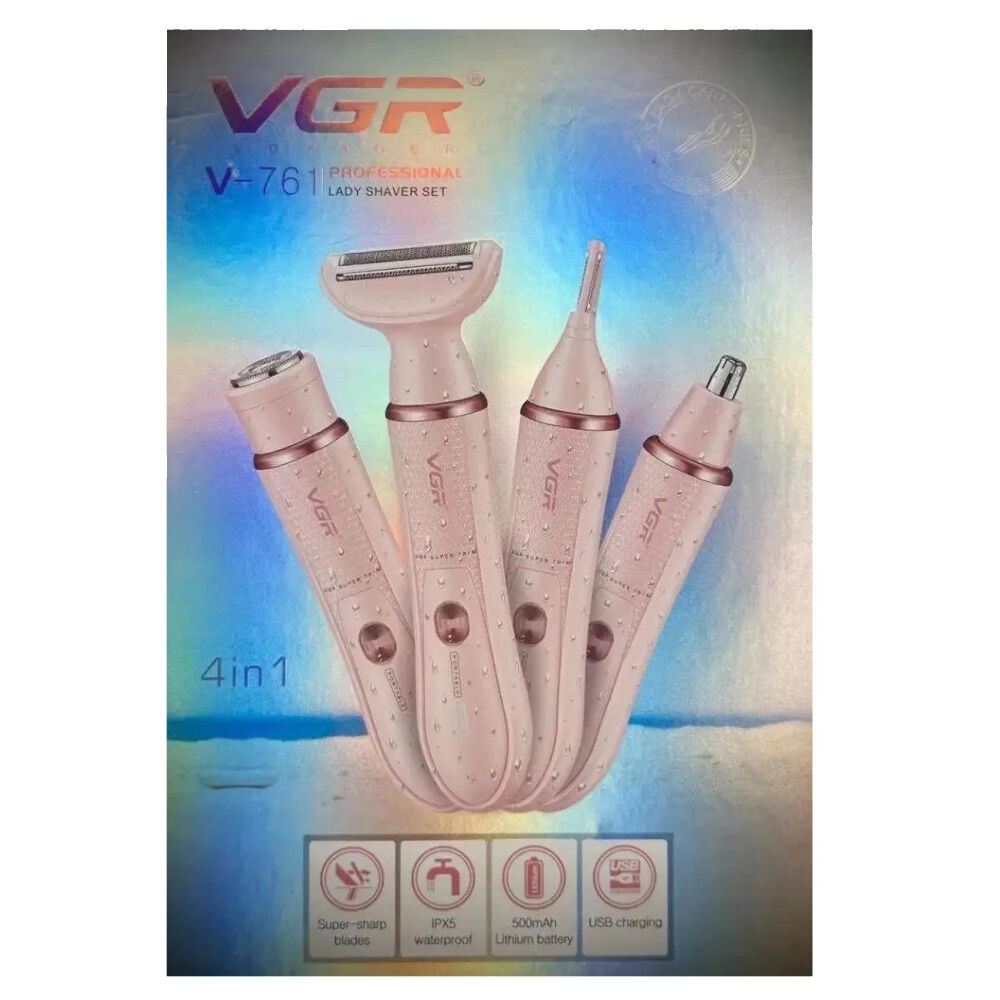 Эпилятор женский в наборе VGR V-761 PINK розовый Київ - зображення 3