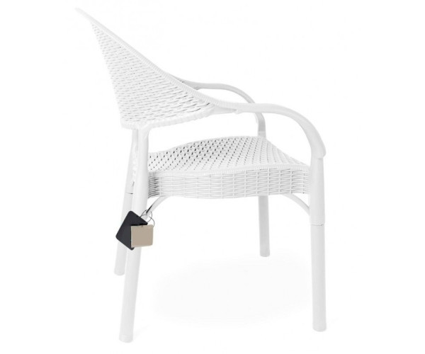Стілець Софія пластиковий ротанг білий Днепр - изображение 2