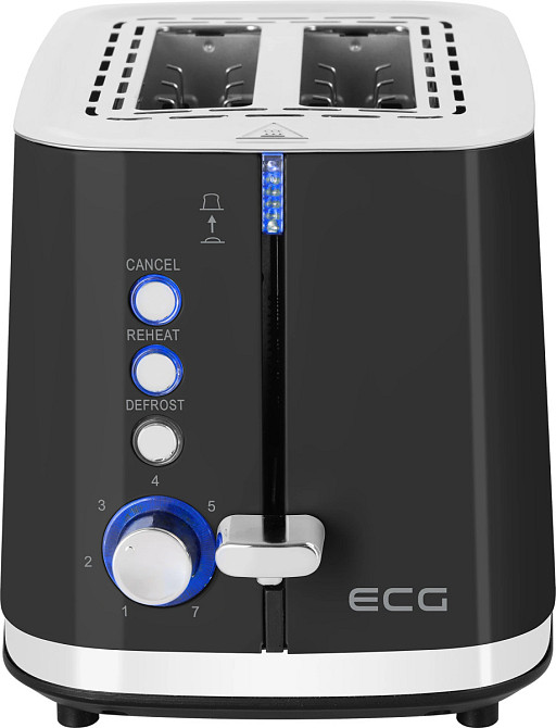 Тостер ECG ST 2766 Vintage Nero 925 Вт черный Київ - зображення 6