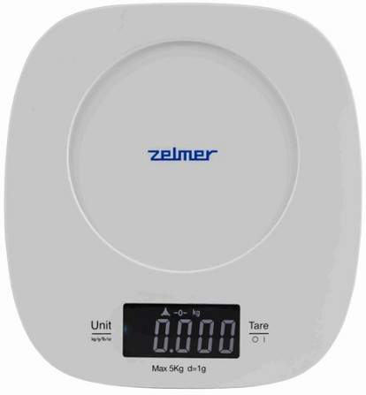 Весы кухонные ZELMER ZKS1450 5 кг белые Київ - зображення 2