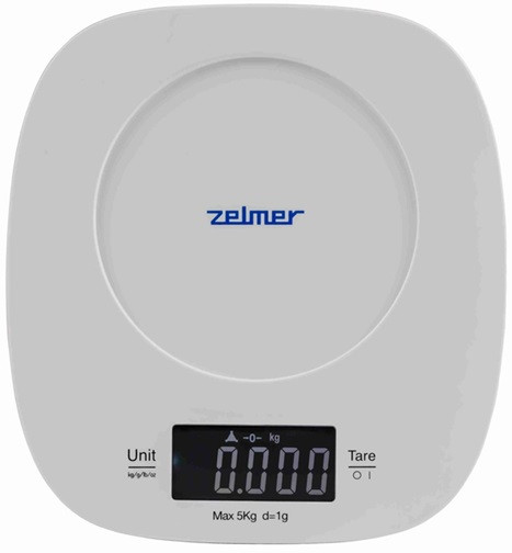 Весы кухонные ZELMER ZKS1450 5 кг белые Киев - изображение 2