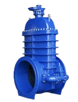 Задвижка с обрезиненным клином и байпасом Fig. Z101-   DN900 Київ - зображення 2