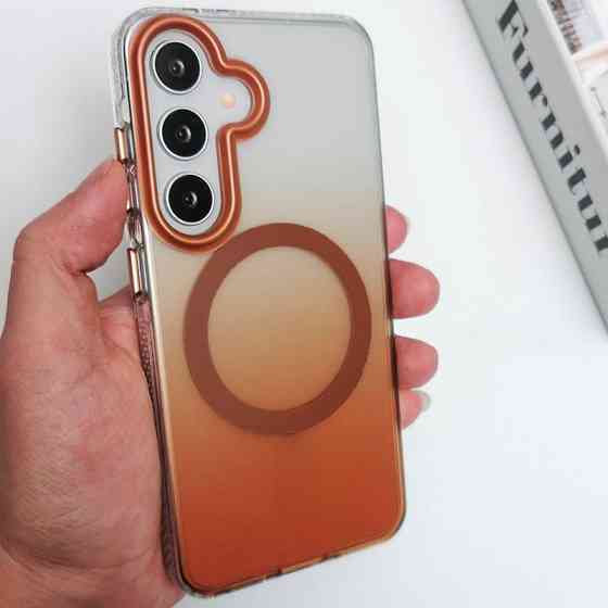 Чехол TPU+PC Phantom with MagSafe для Samsung Galaxy S25 Херсон