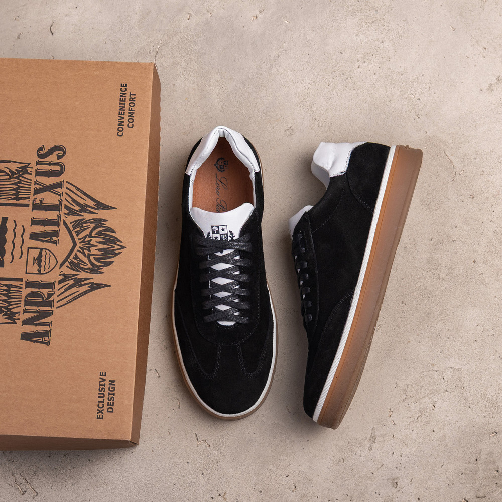 Мужские кожаные кроссовки Black Velvet Київ - зображення 7