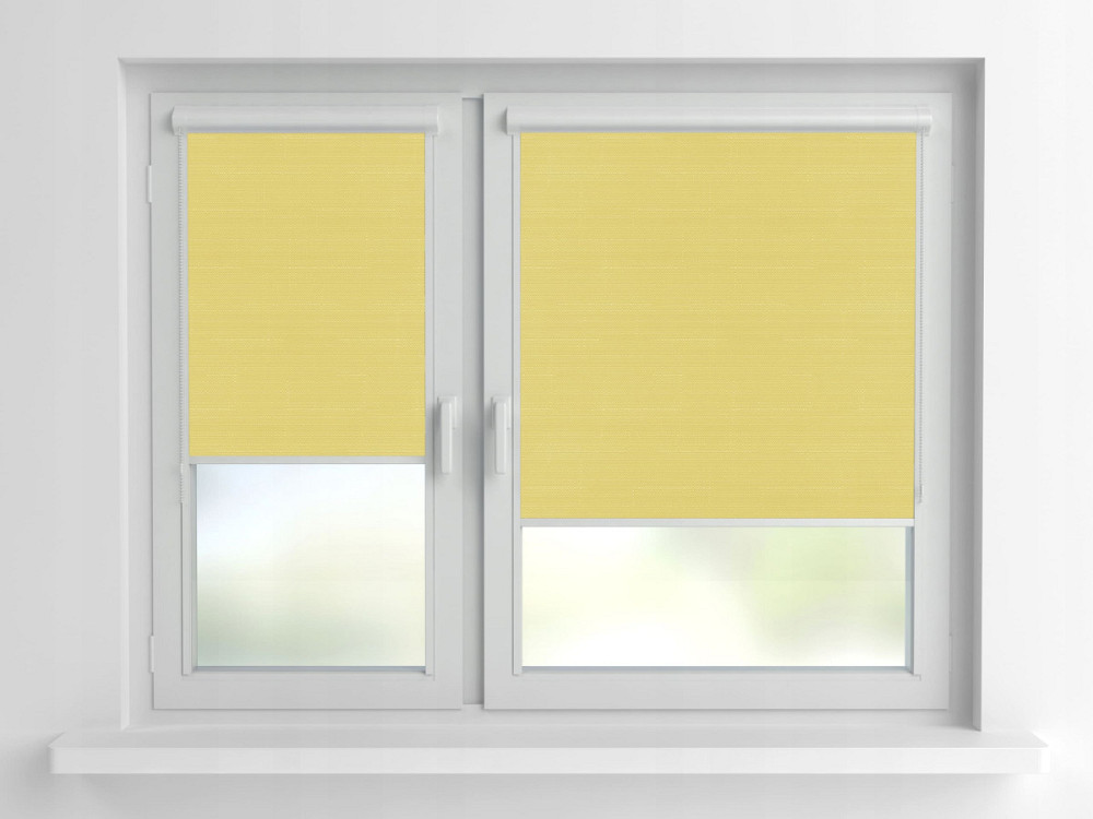 Рулонна штора Rolets Льон 2-602-900 90x170 см закритого типу Золотиста Київ - зображення 1