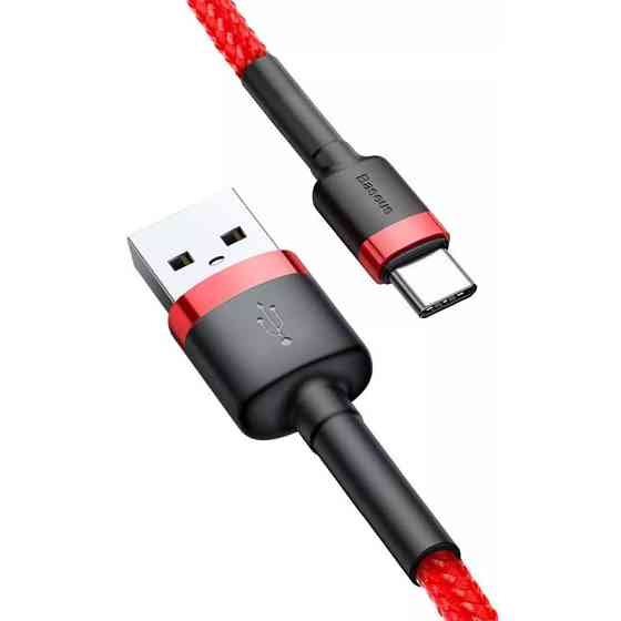 Дата кабель Baseus Cafule USB to Type-C Cable 2A (2m) (CATKLF-C) Херсон