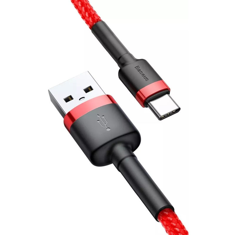 Дата кабель Baseus Cafule USB to Type-C Cable 2A (2m) (CATKLF-C) Херсон - изображение 3
