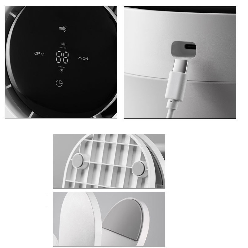 Настольный вентилятор F7 с зажимом 4000mAh Херсон - изображение 7