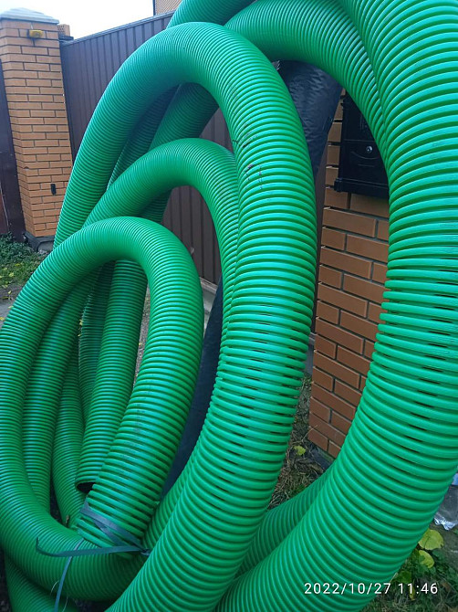 Труба дренажна d 160мм, в бухтах,  перфорована Киев - изображение 1