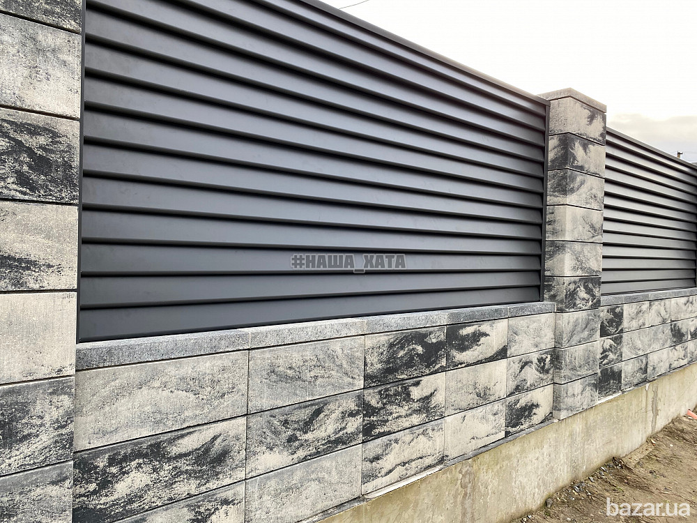 Блоки для будівництва паркану в стилі лофт Наша Хата Долина Долина - зображення 6