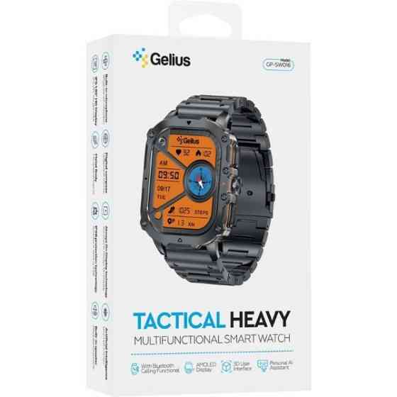 Смарт-годинник Gelius Tactical Heavy GP-SW016 Black Chrome Харків