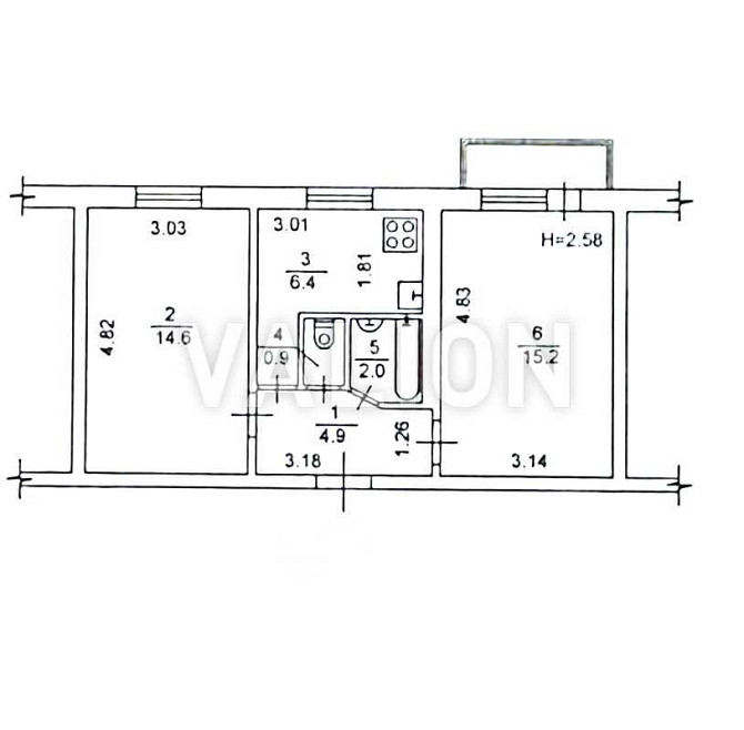 продажа 2-к квартира Киев, Святошинский, 55000 $ Київ - зображення 12