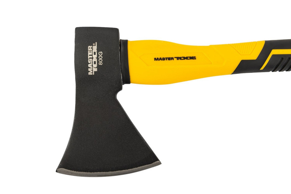 Топор MASTERTOOL 800 г HRC 50 рукоятка фиберглассовая 370 мм 05-0905 Харьков - изображение 2
