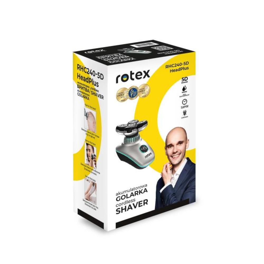Электробритва Rotex HeadPlus RHC240-5D 3 Вт серебристая Київ - зображення 10