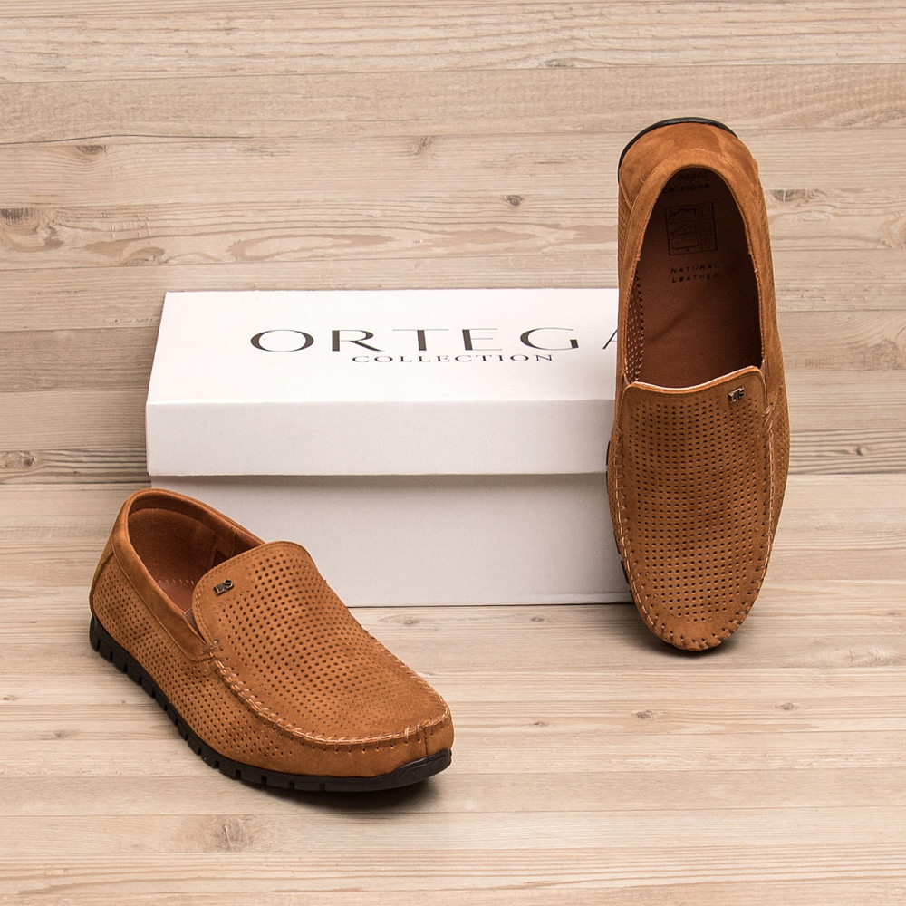 Мужские летние кожаные мокасины Legges Canary перфорация Київ - зображення 8