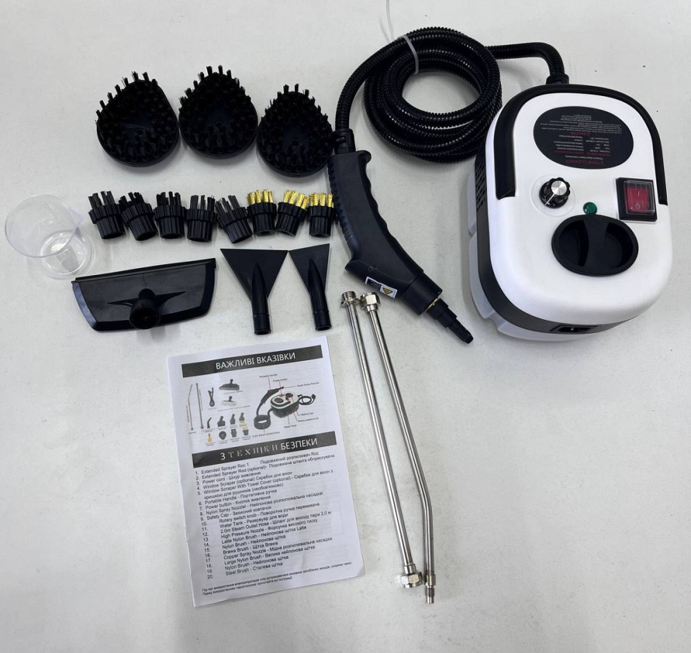 Пароочиститель ручной 28 в 1 Zepline ZP-819 3000 Вт Київ - зображення 7