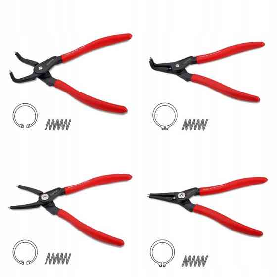 Набор съемников стопорных колец усиленных TOPTUL 4ед. (в чехле) GPAQ0402 Харків