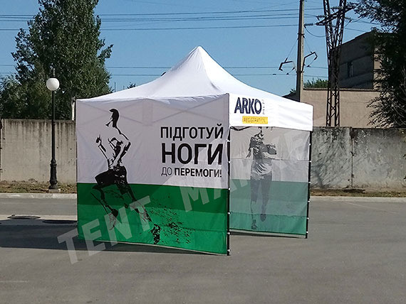 Шатри з брендуванням, рекламні та промо палатки, намети з друком логотипів виготовлення пошиття Запоріжжя - зображення 12