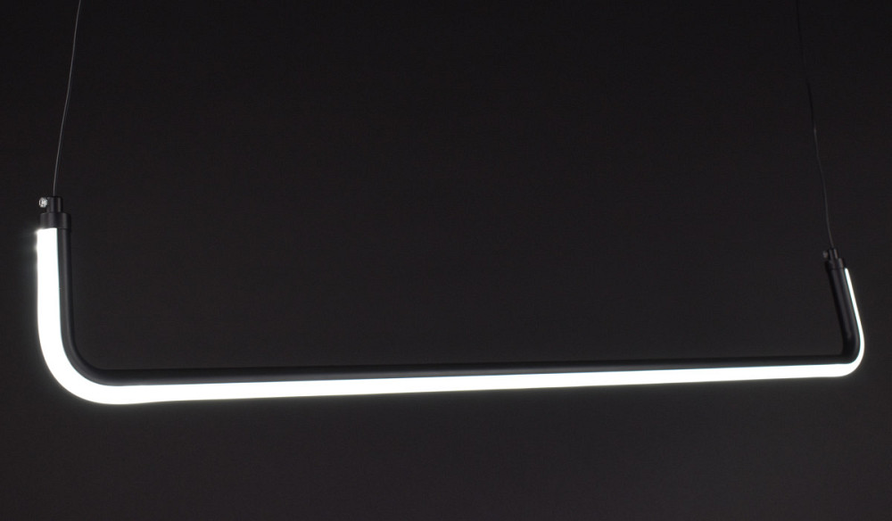 Люстра стельова LED H28L-1-1200-bk Чорний 20-150х12х122 см. Киев - изображение 1