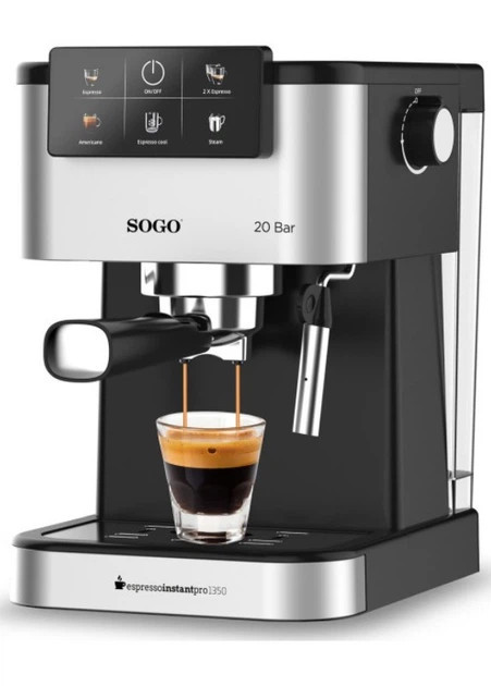 Кофеварка рожковая Sogo SS-5668 1350 Вт черная Киев - изображение 5