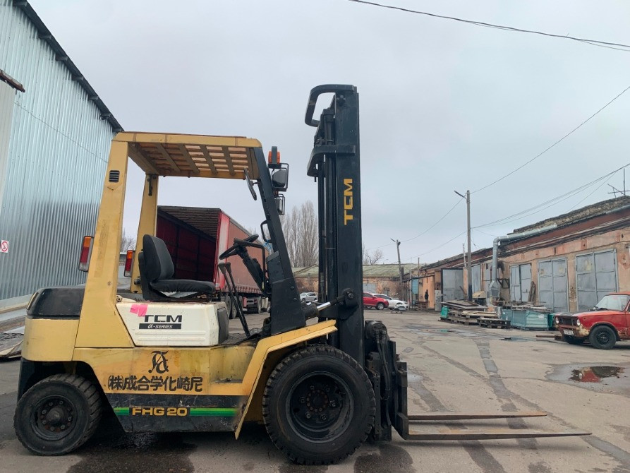 Вилковий автонавантажувач TCM з ротатором (система перевороту вил на 360 градусів). На спарці пневмо Днепр - изображение 6