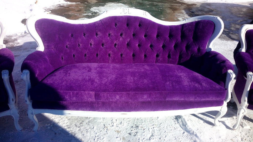 Диван и два кресла в стиле рококо и барокко б/у. 3+1+1. После реставрации. Харьков - изображение 3